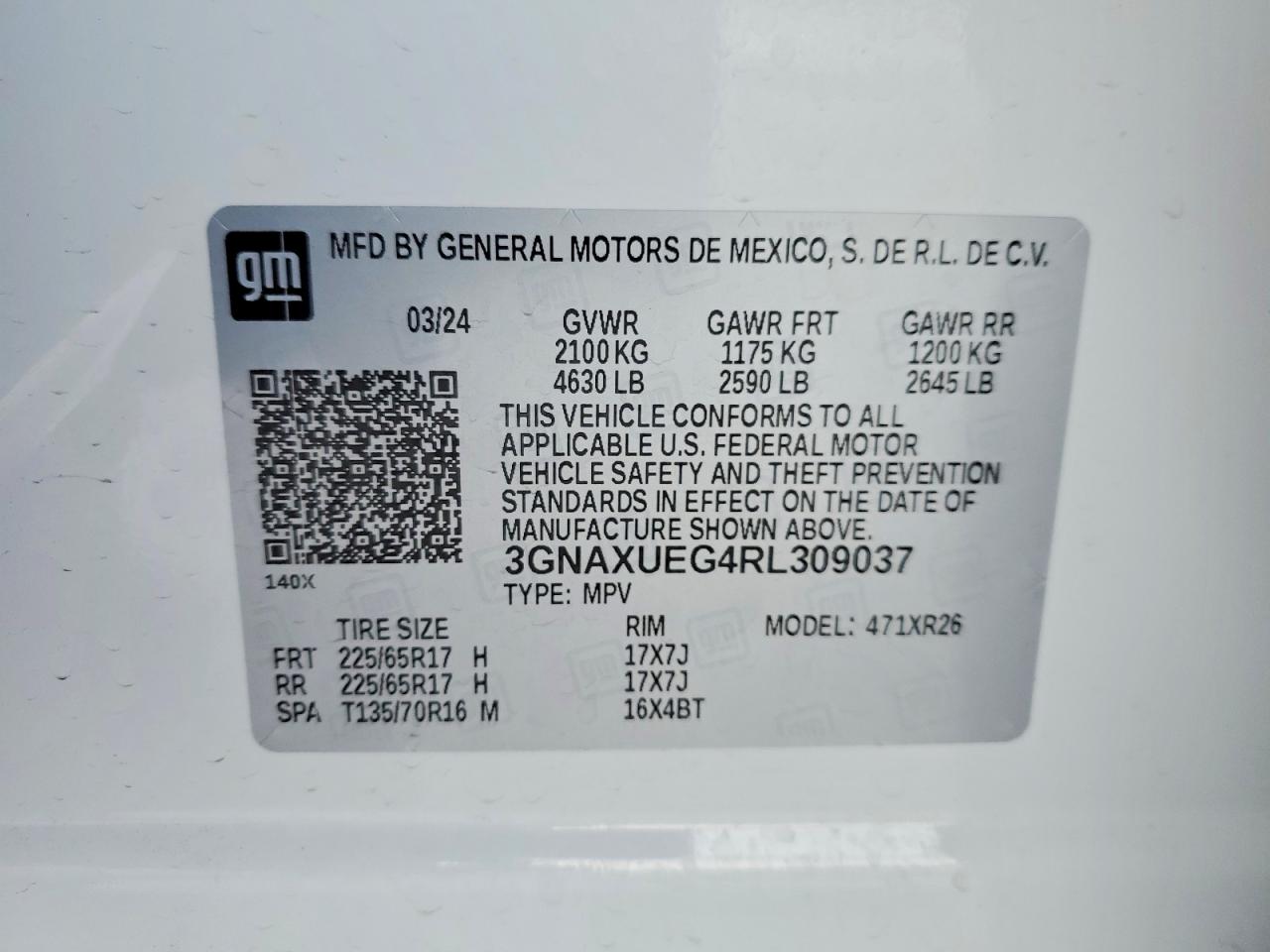 Chevrolet Equinox Lt
