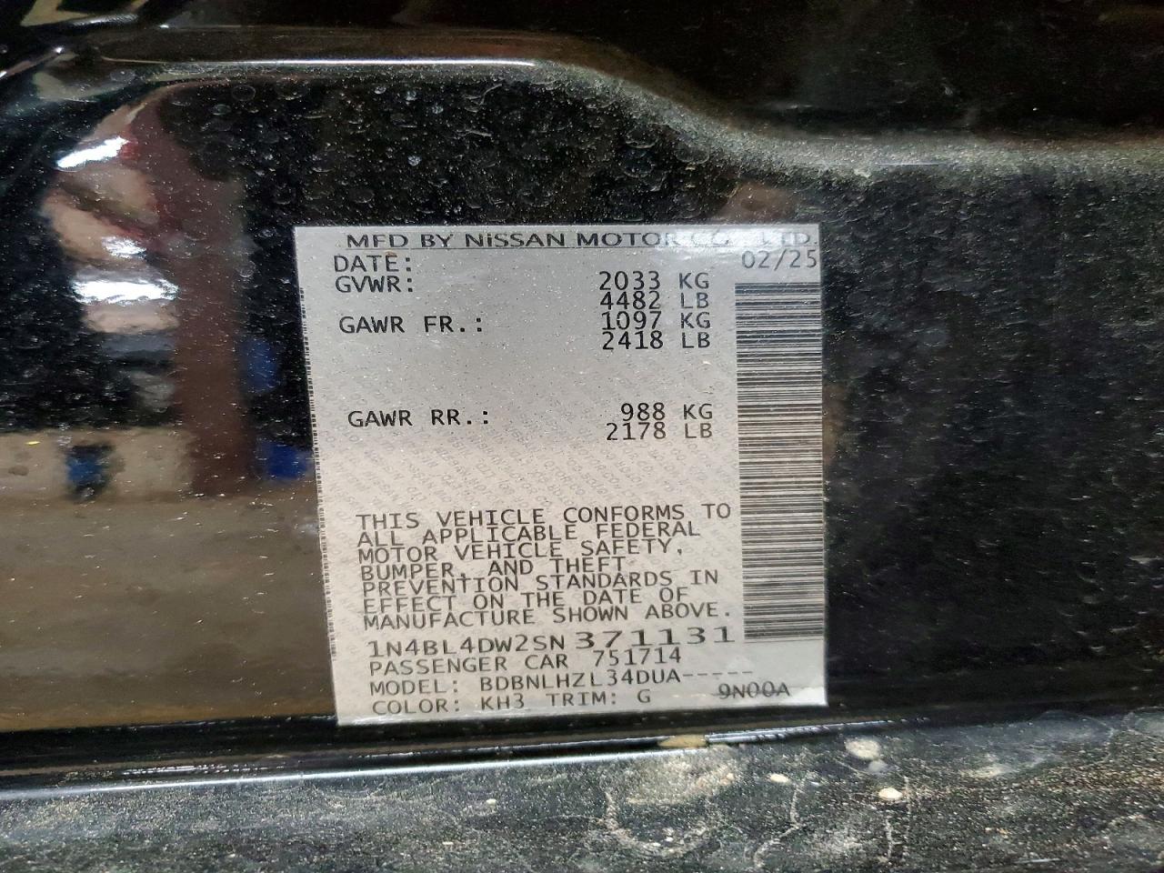 Nissan Altima Sv