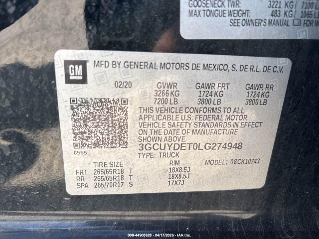 Chevrolet Silverado 1500 4wd  Standard Bed Lt
