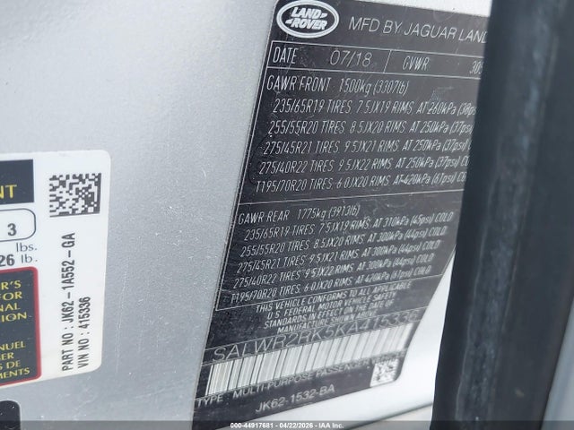 Land Rover Range Rover Sport Hse Td6