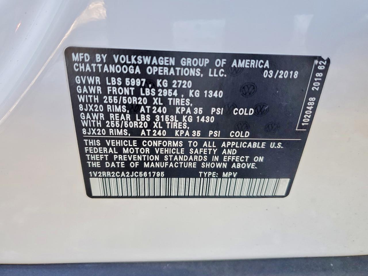 Volkswagen Atlas Sel