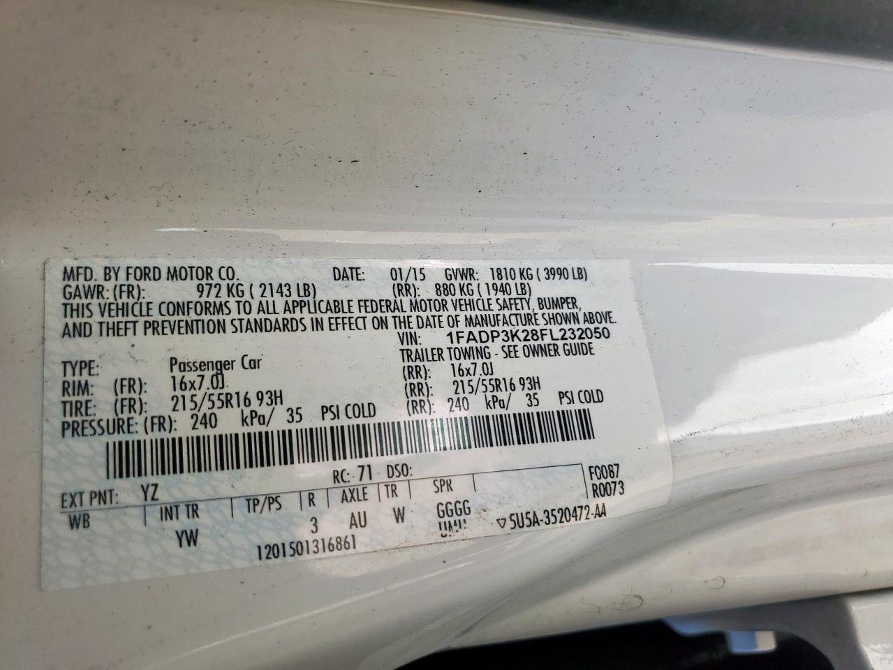 Ford Focus Se