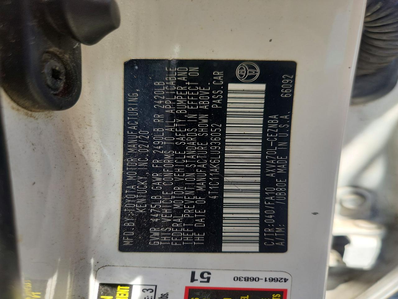 Toyota Camry Le