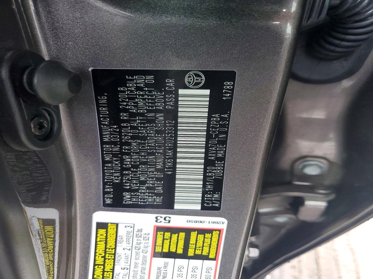 Toyota Camry Xse