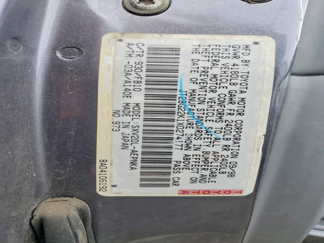 Toyota Camry Le