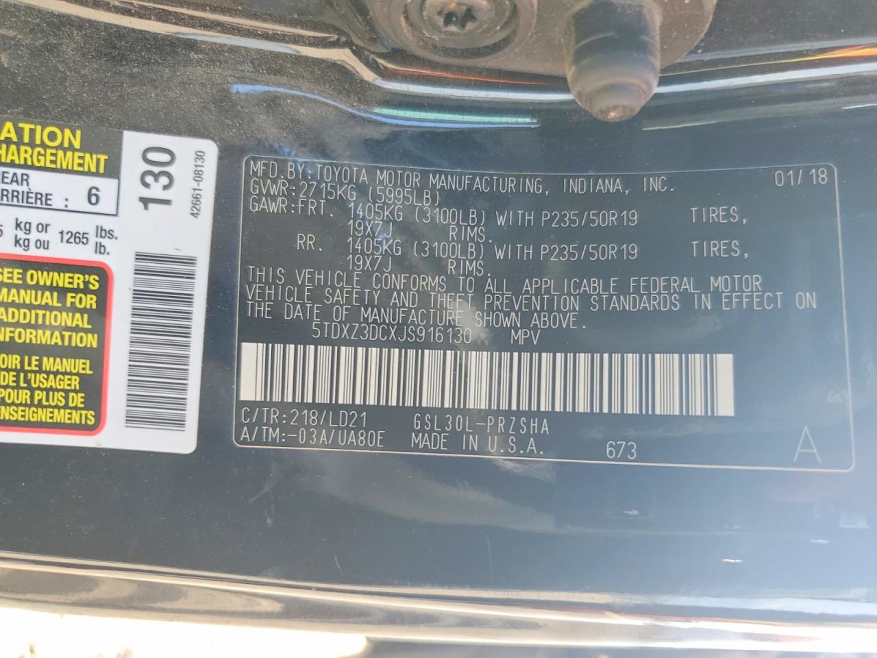 Toyota Sienna Se 8-passenger
