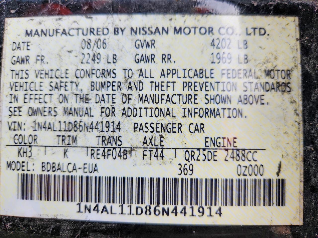 Nissan Altima 2.5