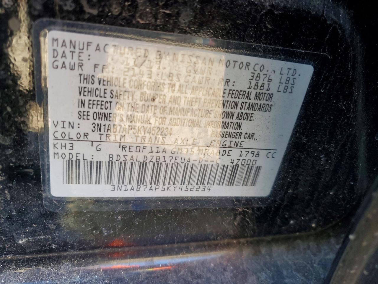Nissan Sentra Sv