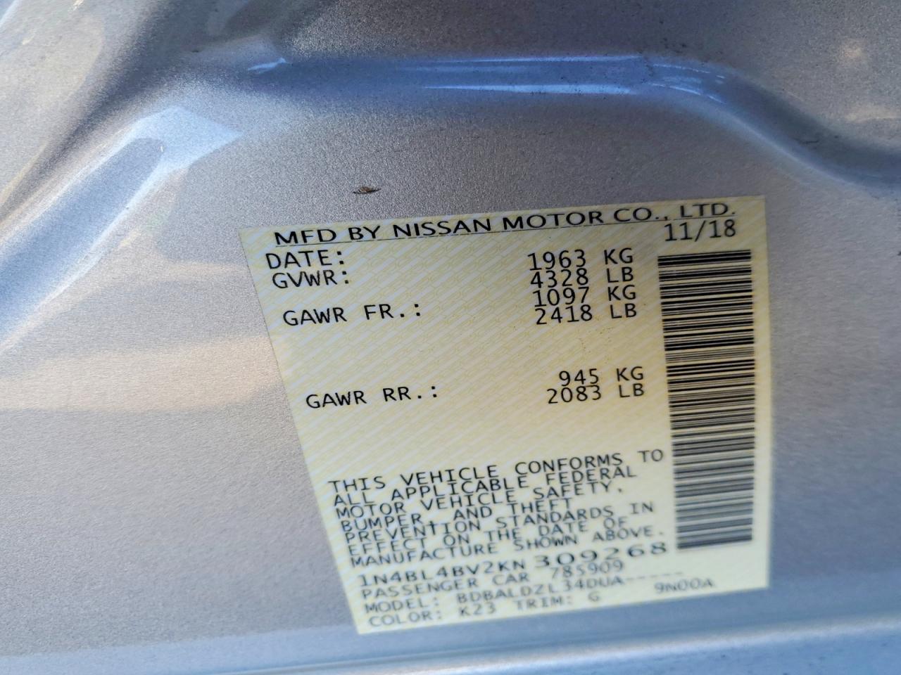 Nissan Altima 2.5 S