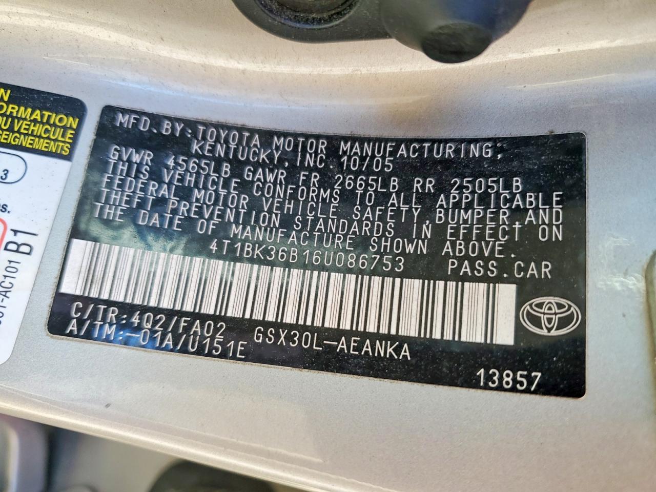 Toyota Avalon Xl