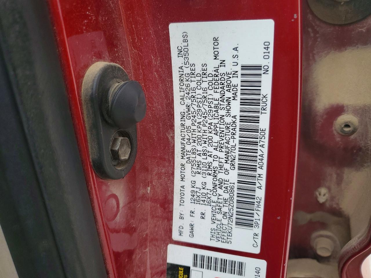 Toyota Tacoma Double Cab Prerunner Long Bed