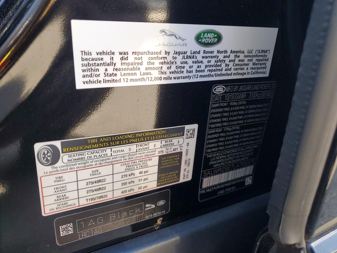 Land Rover Range Rover P525 Hse