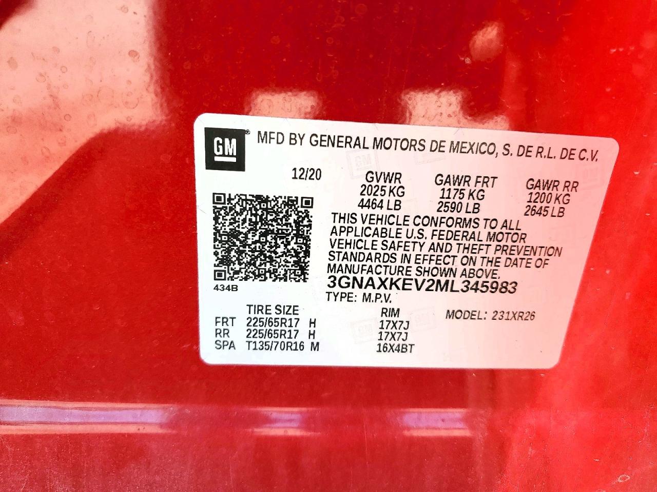 Chevrolet Equinox Lt