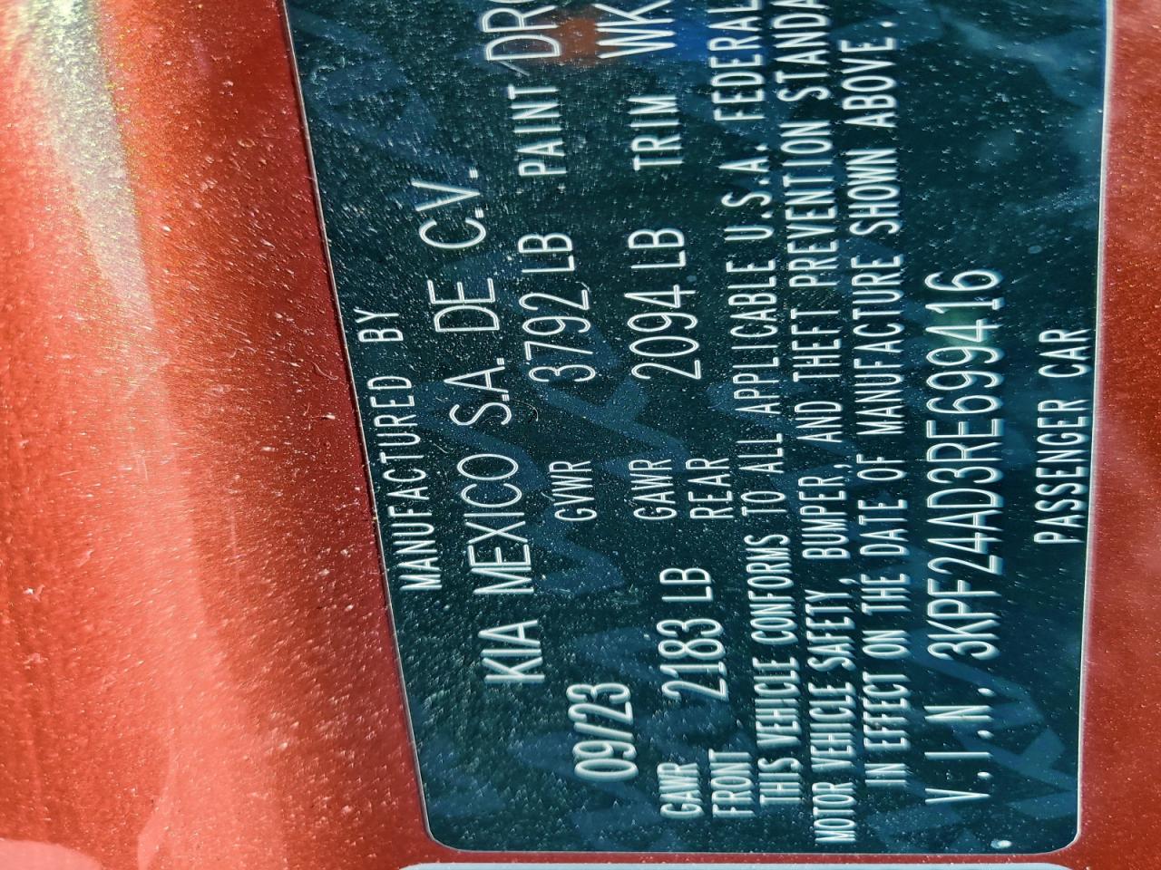 Kia Forte Lxs
