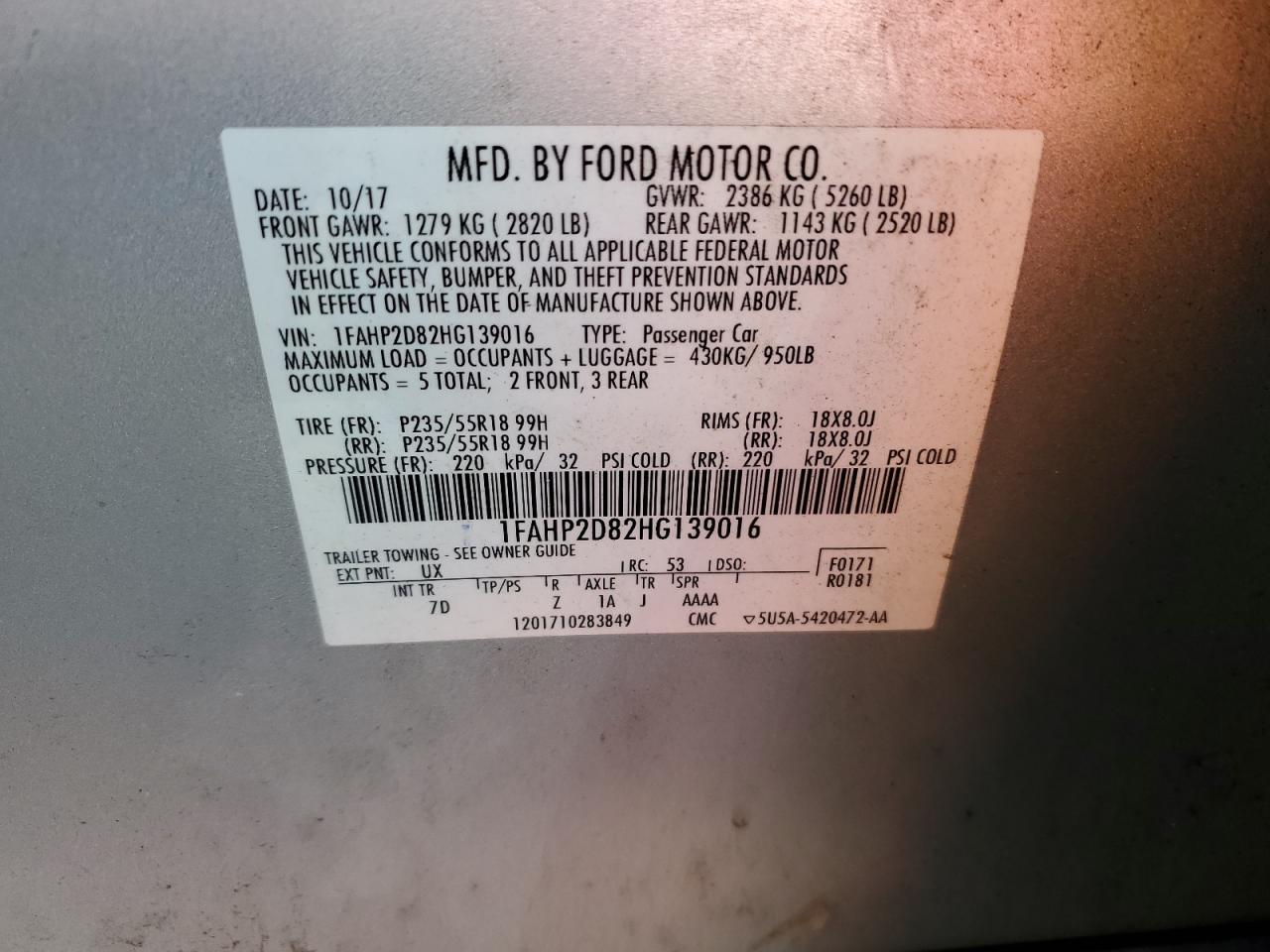 Ford Taurus Se