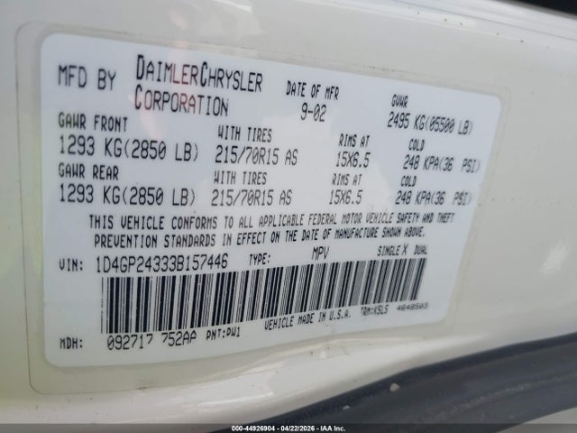 Dodge Grand Caravan Se