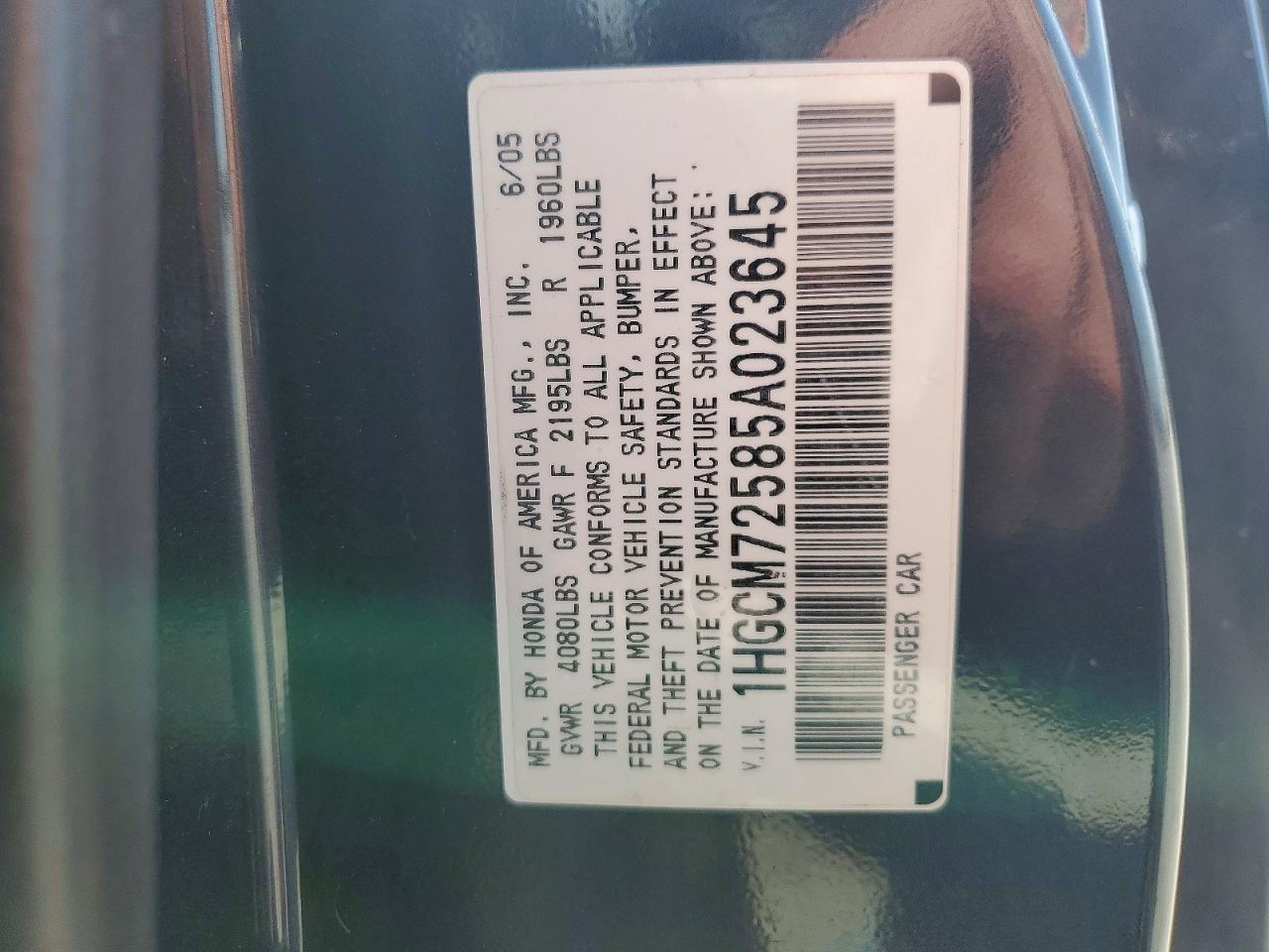 Honda Accord Lx