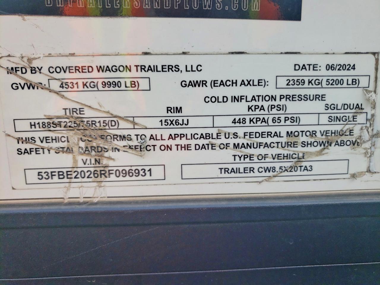 Covered Wagon Traile Other