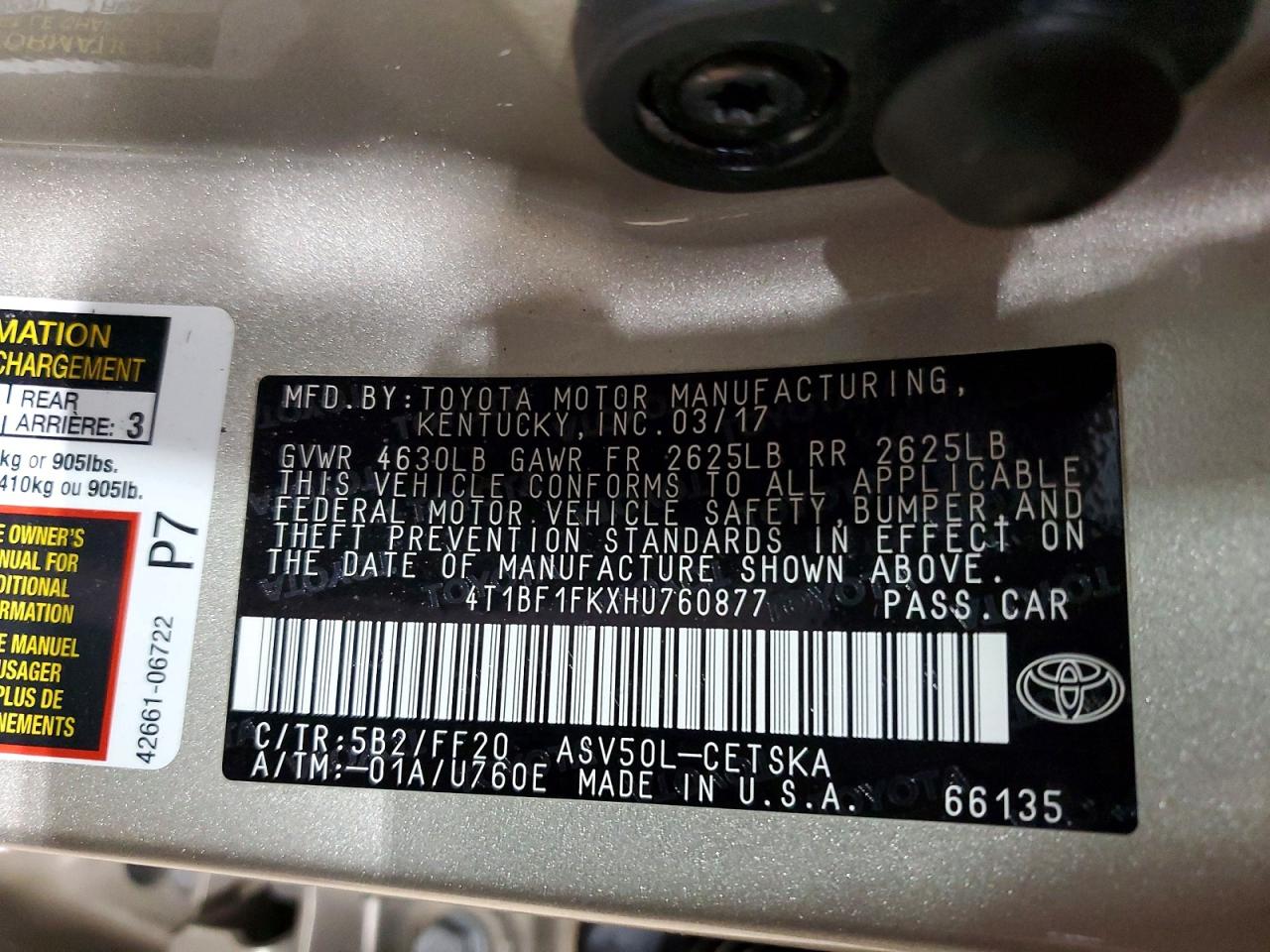 Toyota Camry Se