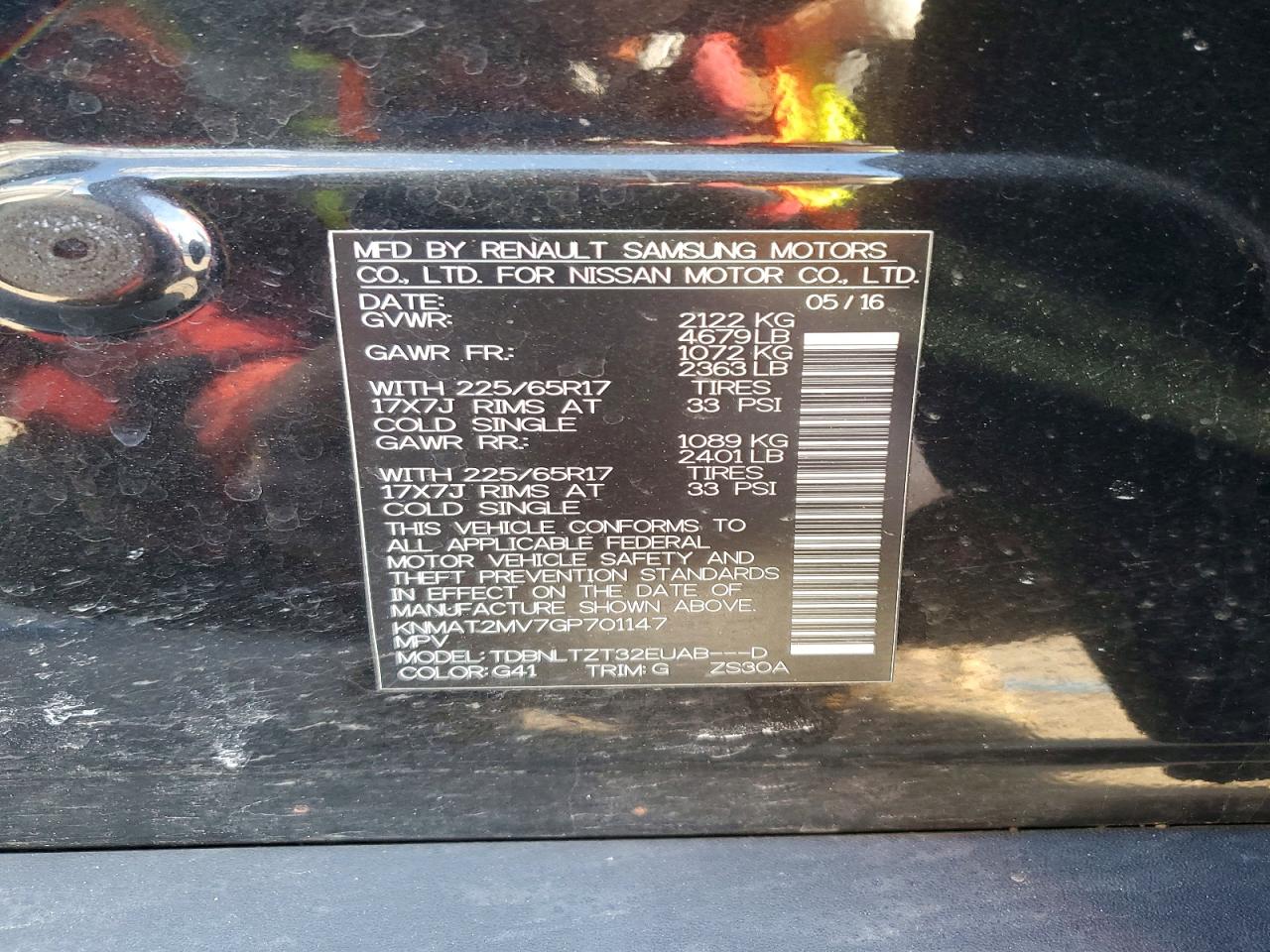 Nissan Rogue Sv