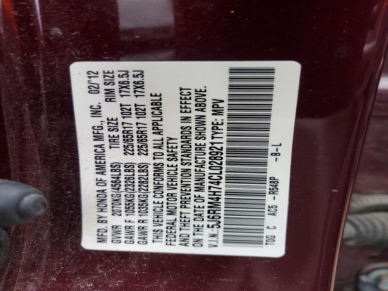 Honda Crv Exl