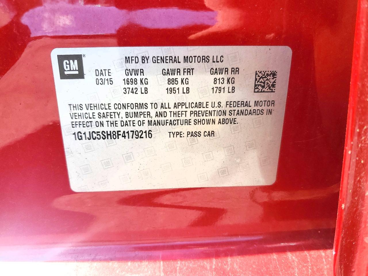 Chevrolet Sonic Lt