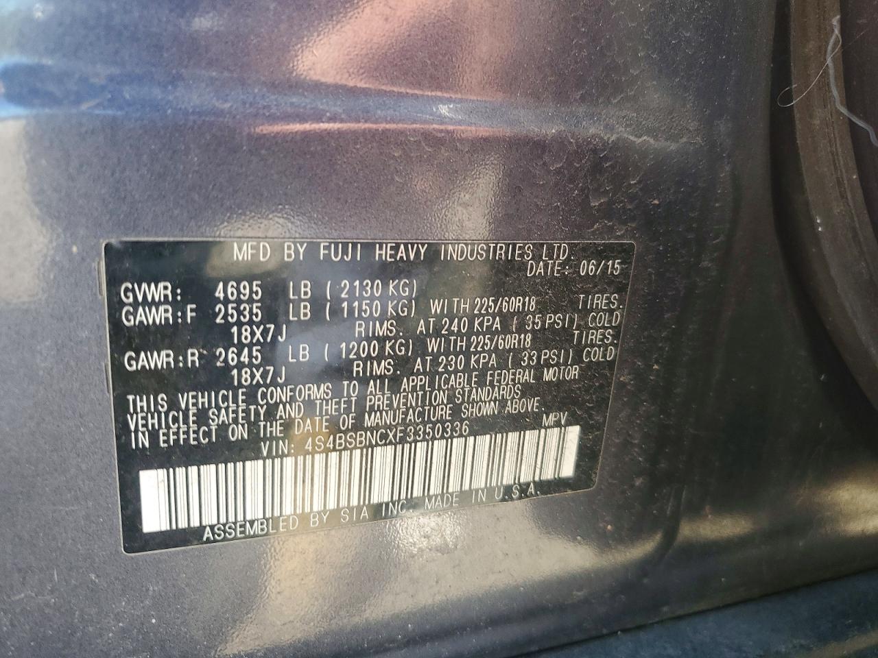 Subaru Outback 2.5i Limited