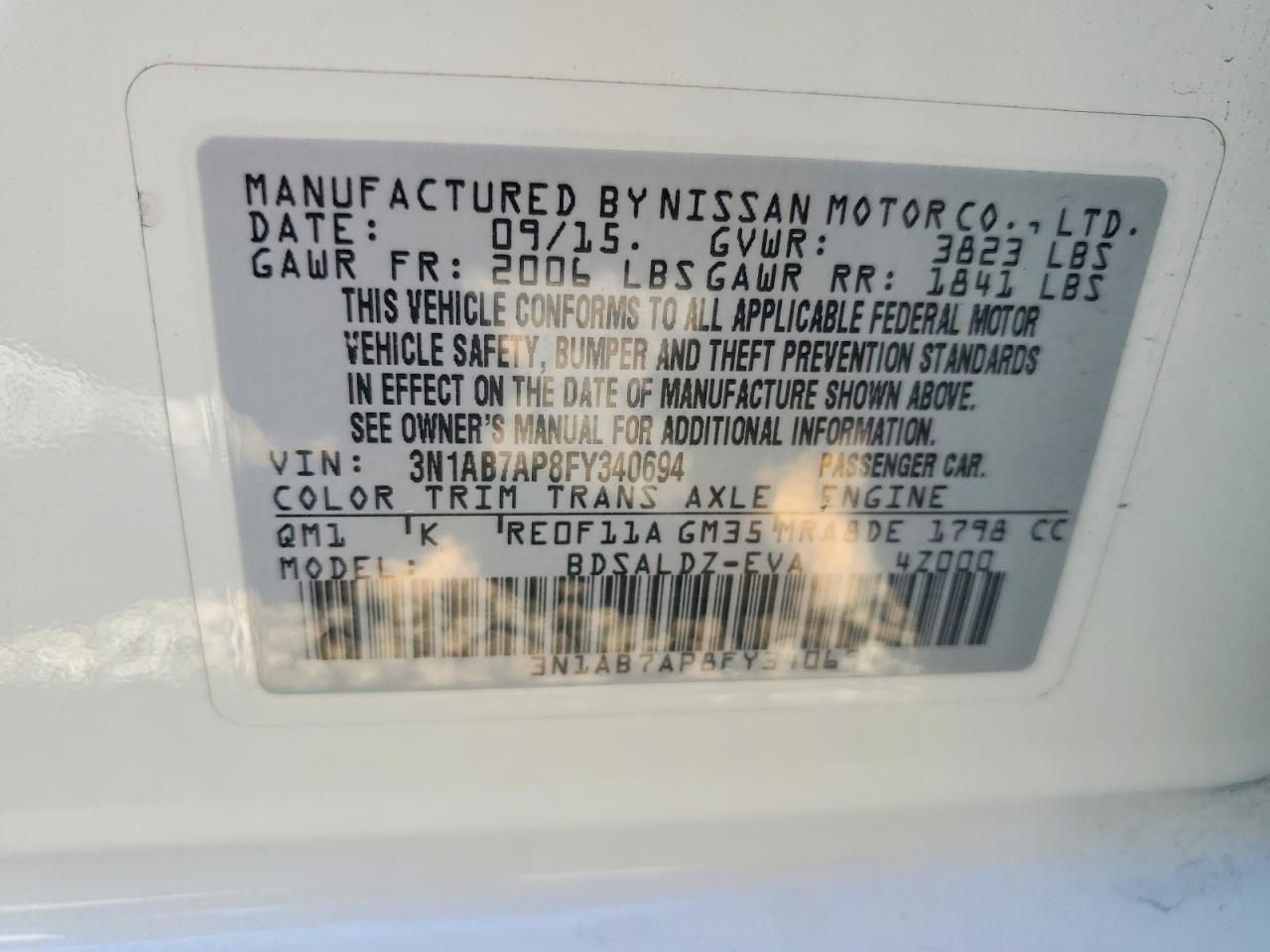 Nissan Sentra Sv