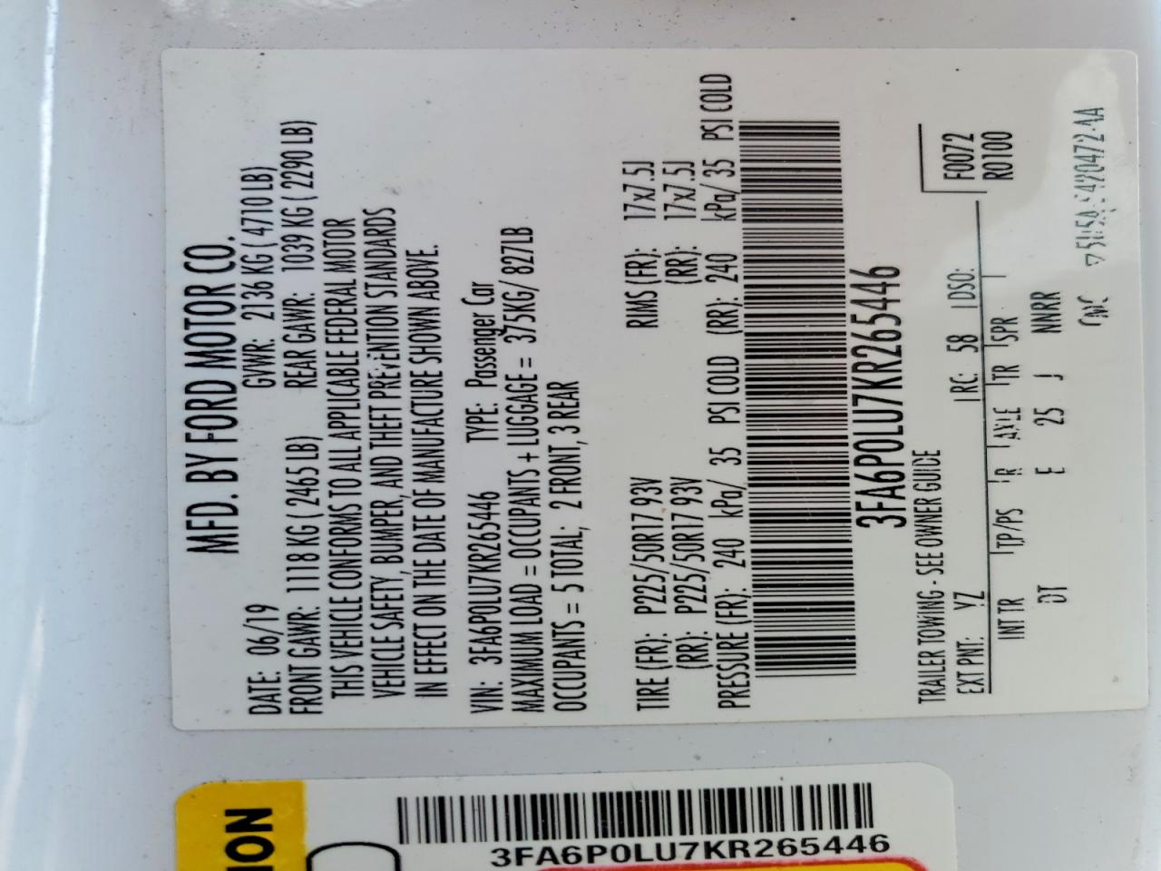 Ford Fusion Se