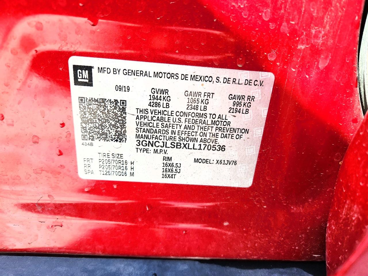 Chevrolet Trax 1lt