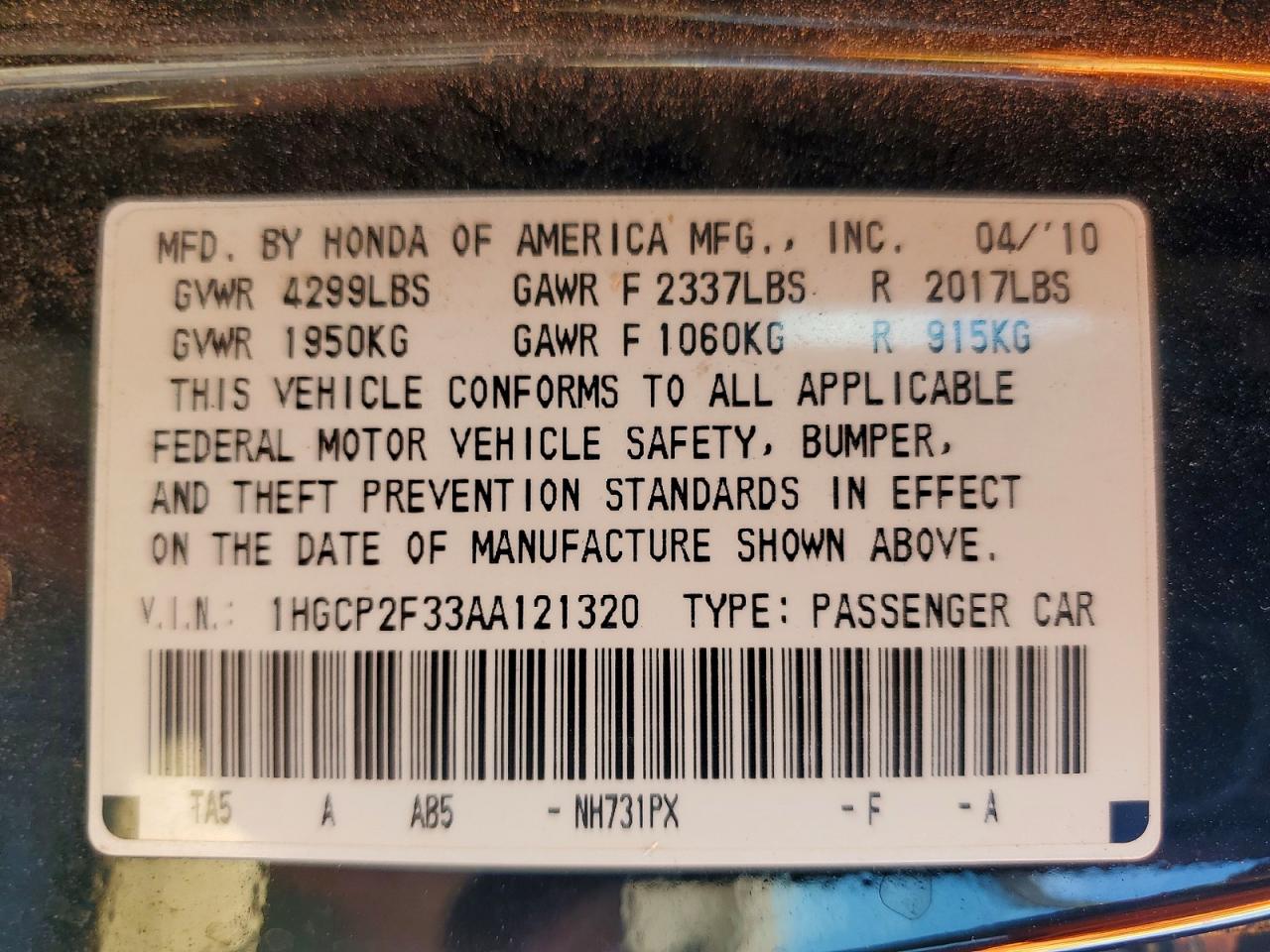 Honda Accord Lx