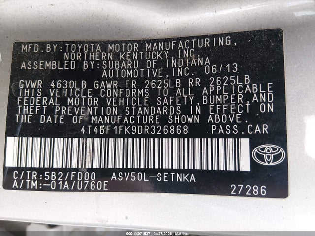 Toyota Camry Le