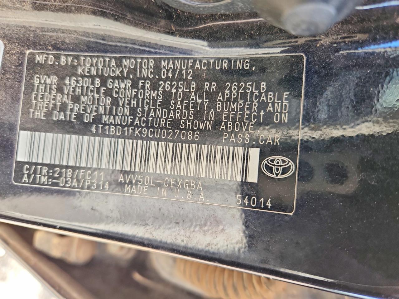 Toyota Camry Xle