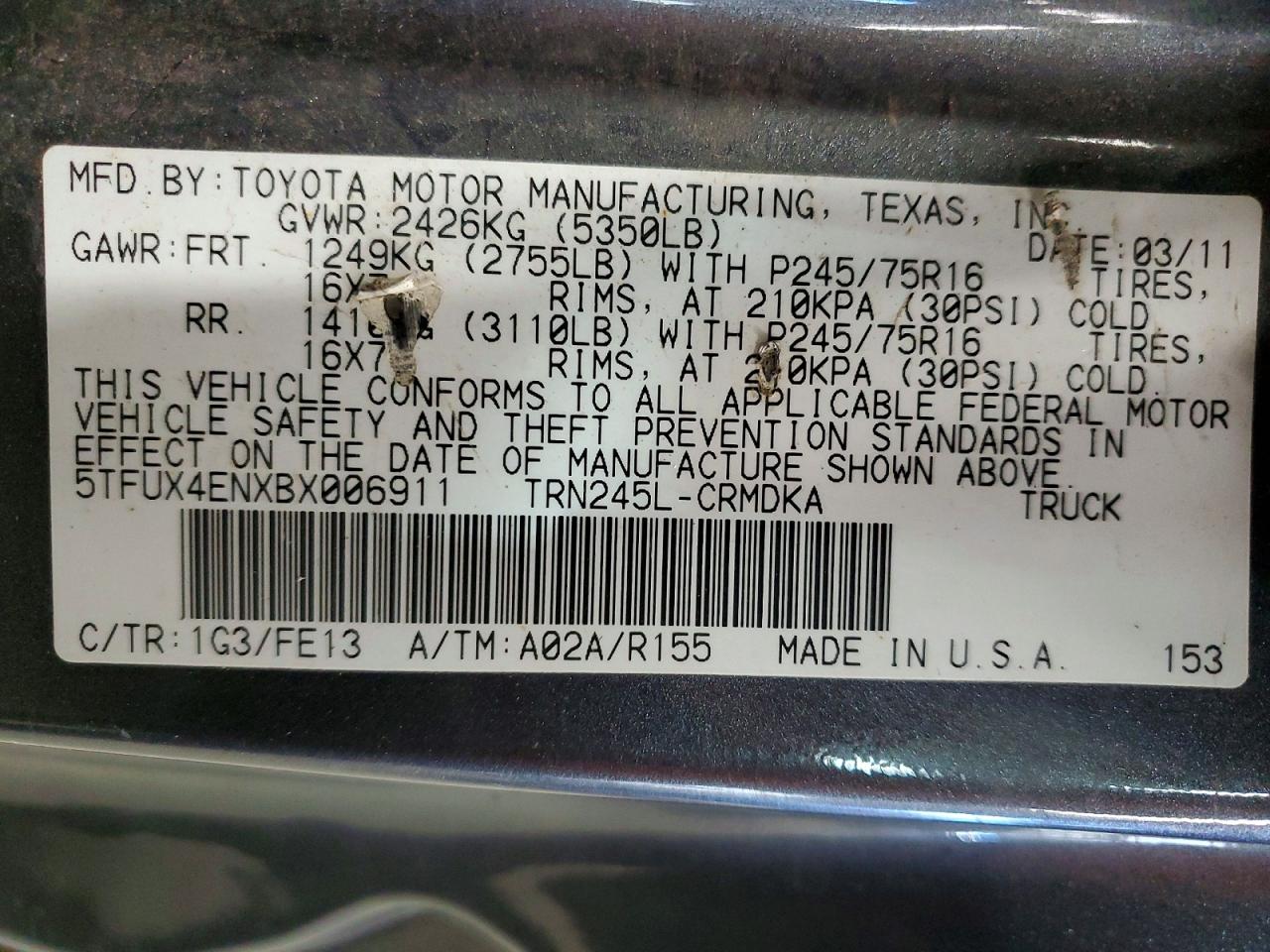 Toyota Tacoma Access Cab