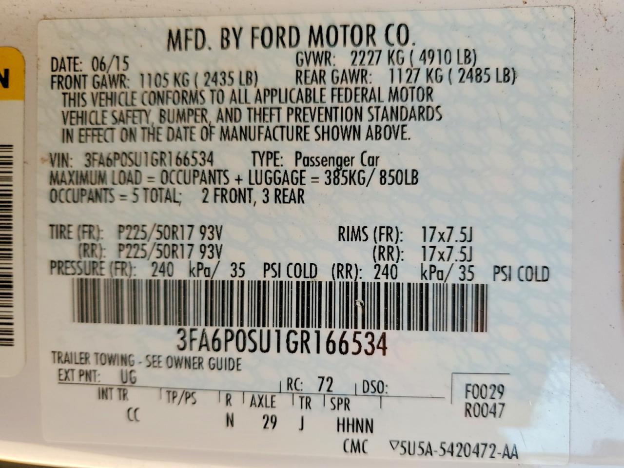 Ford Fusion Titanium Phev