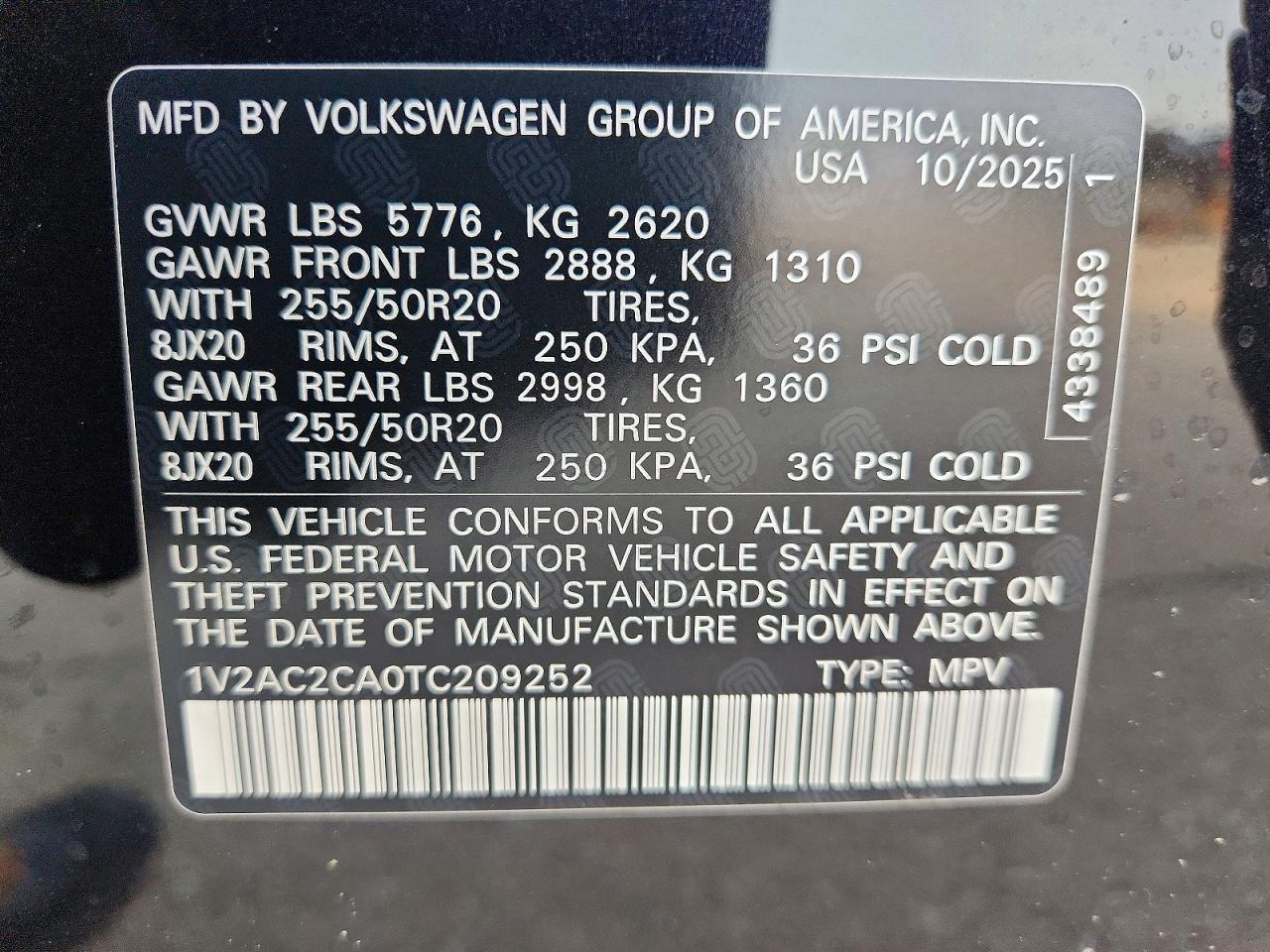 Volkswagen Atlas Sel R-line Black