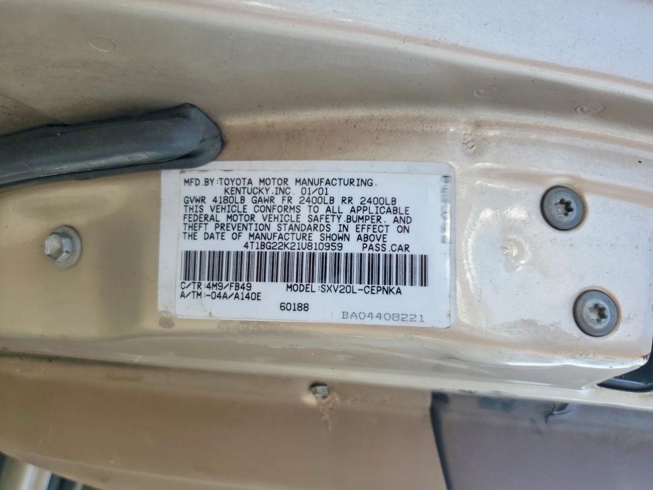 Toyota Camry Le