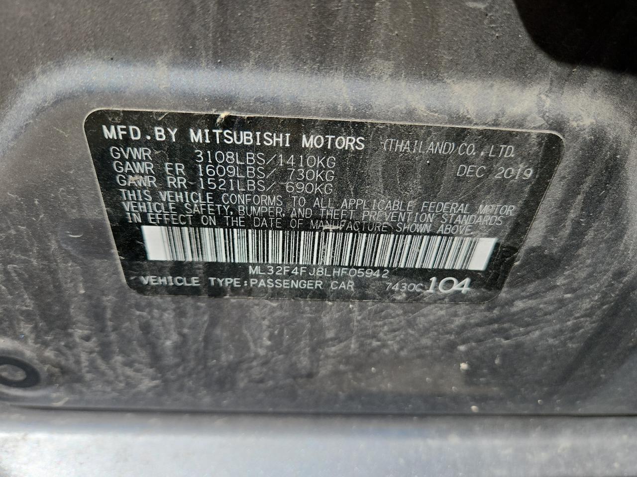 Mitsubishi Mirage G4 Se