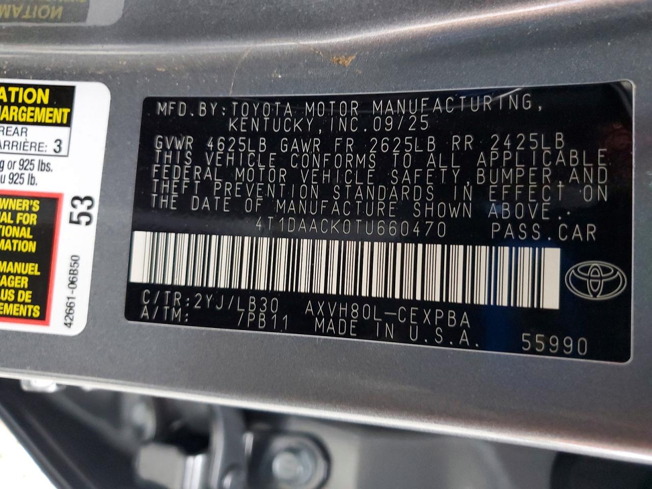 Toyota Camry Xse
