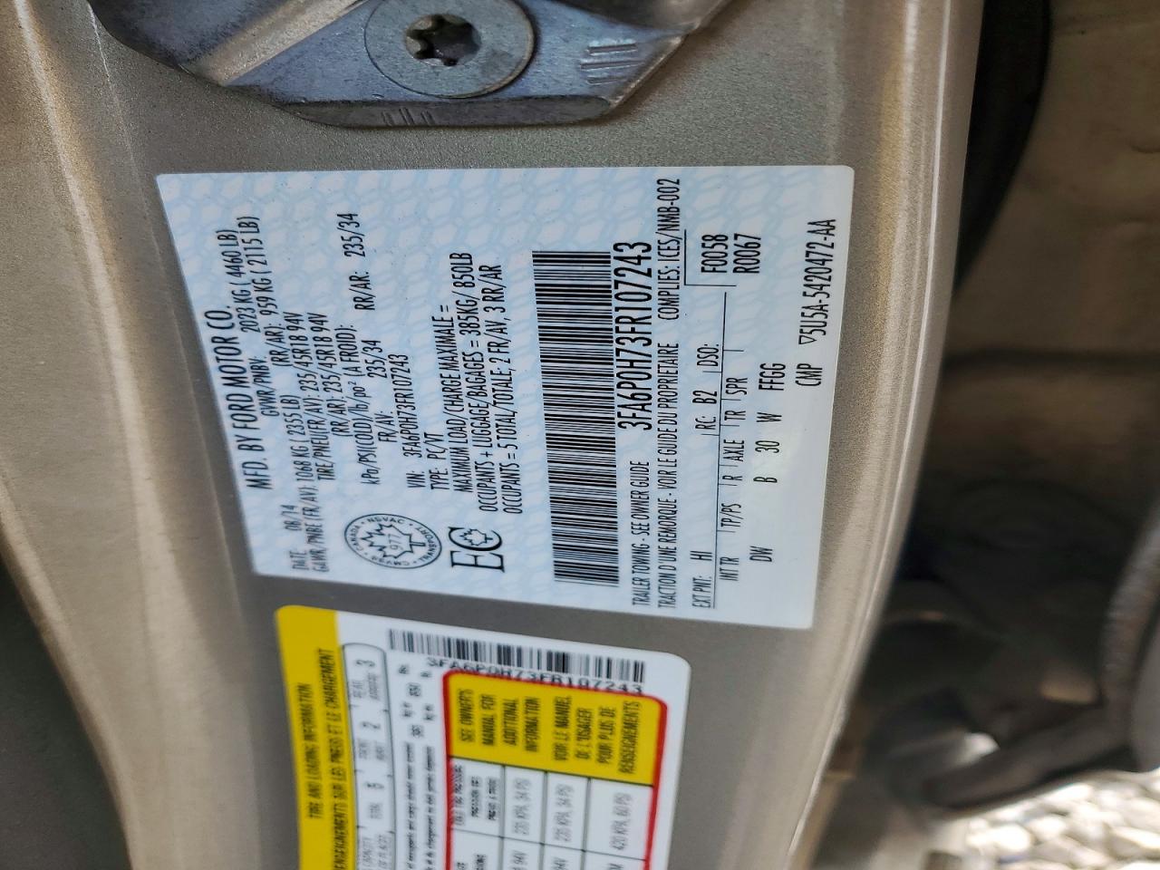 Ford Fusion Se