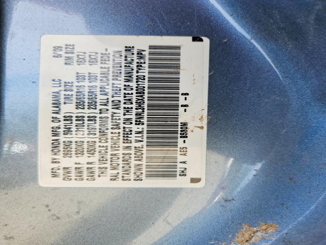 Honda Odyssey Exl