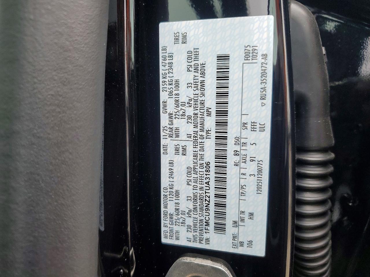 Ford Escape St Line Select
