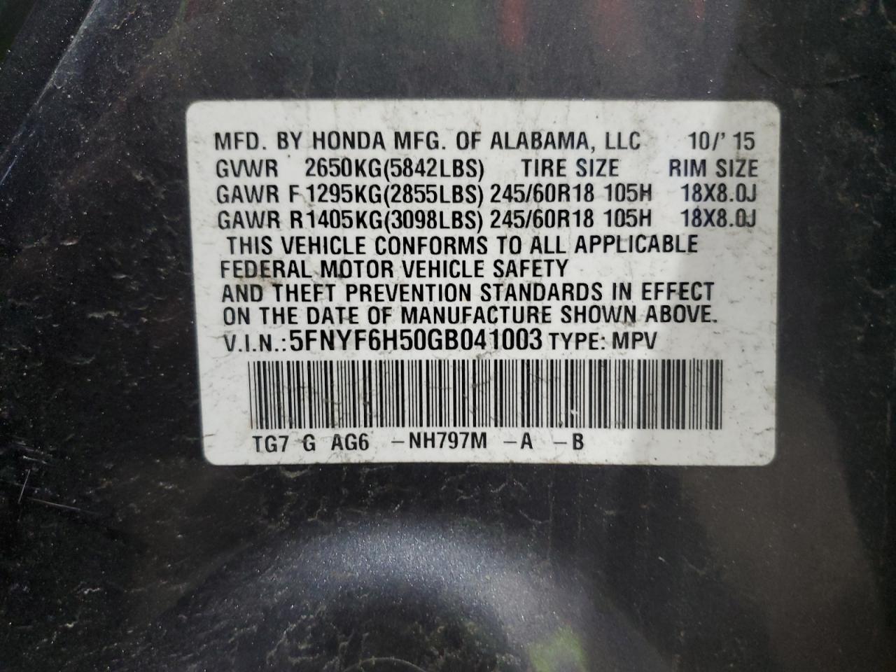 Honda Pilot Exl