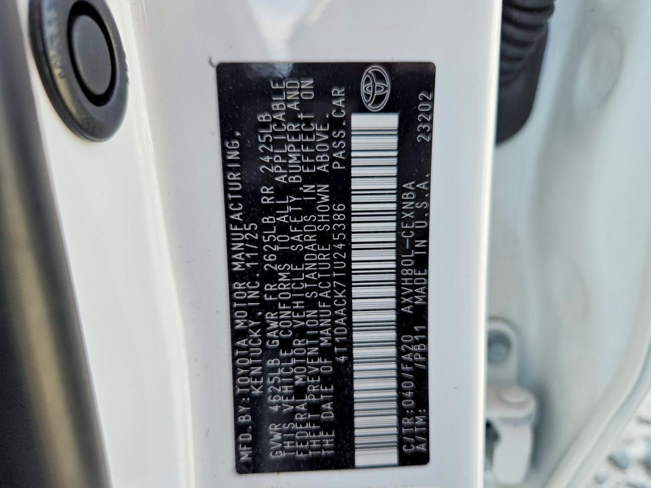Toyota Camry Le