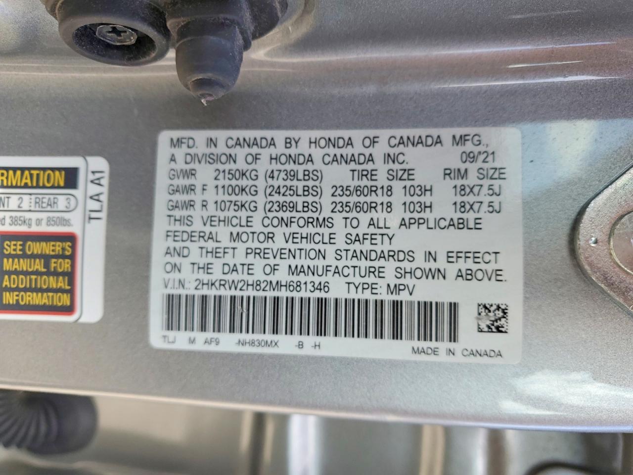 Honda Crv Exl