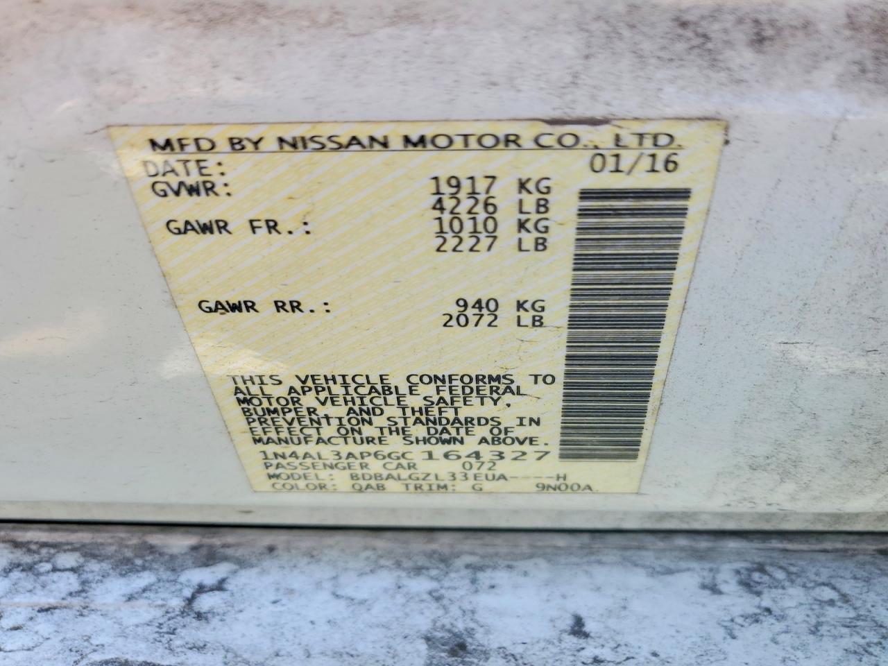 Nissan Altima 2.5 S