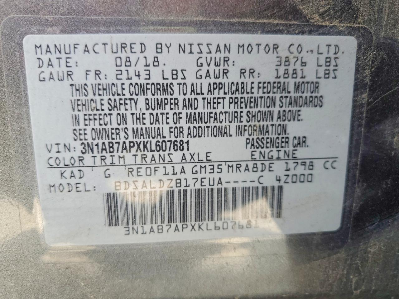 Nissan Sentra Sv