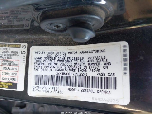 Toyota Corolla Le