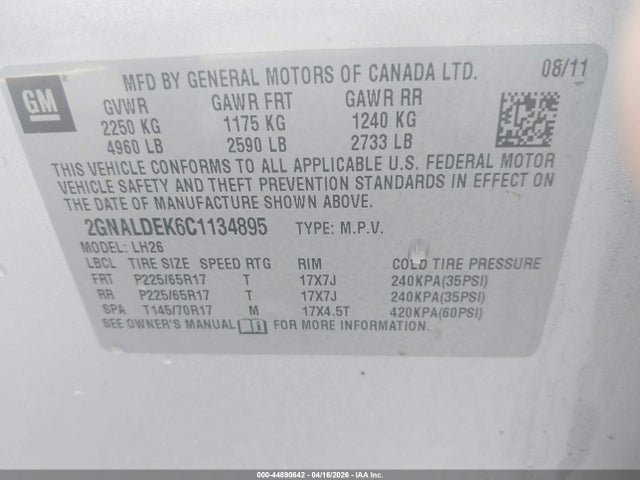 Chevrolet Equinox 1lt