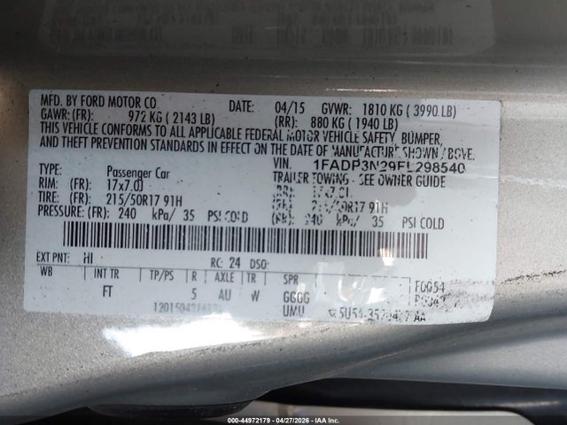 Ford Focus Titanium